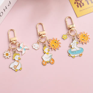Cartoon windmill toy solar-powered, pendant, keychain, accessory for students, Birthday gift