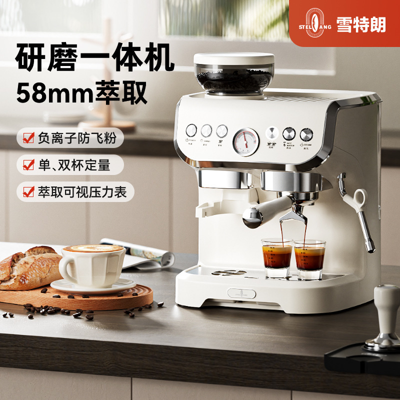 Stelang/Shertran AC-517E Coffee Machine Italian Fully Semi-automatic Household Small Milk Foam Grinding