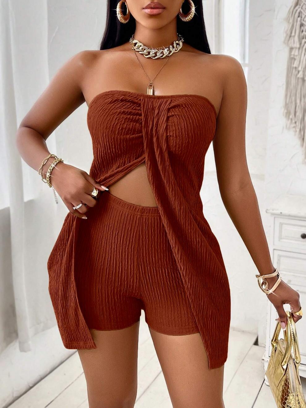 210g Weight Sleeveless Sleeve Length Shorts Pants Length Spandex, Polyester Fabric Type Mid Waist Waist Line Rompers Pants Type Bodysuits Tops Type Holiday Occasion Regular Fit Fit Type Solid Color Pattern Summer Season Women's Gender Thread Backless Design Vacation, Simple Style Style Women's Holiday Bodysuits Vacation Simple Style Solid Color Shorts Thread Backless Rompers 15