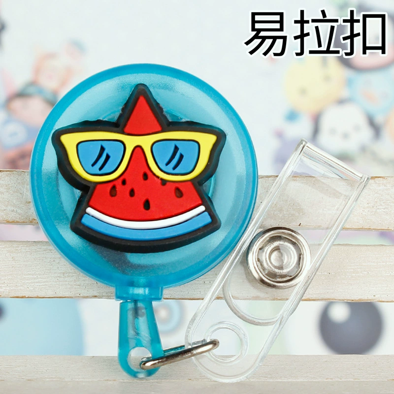 Cartoon cute work nurse uniform, card holder