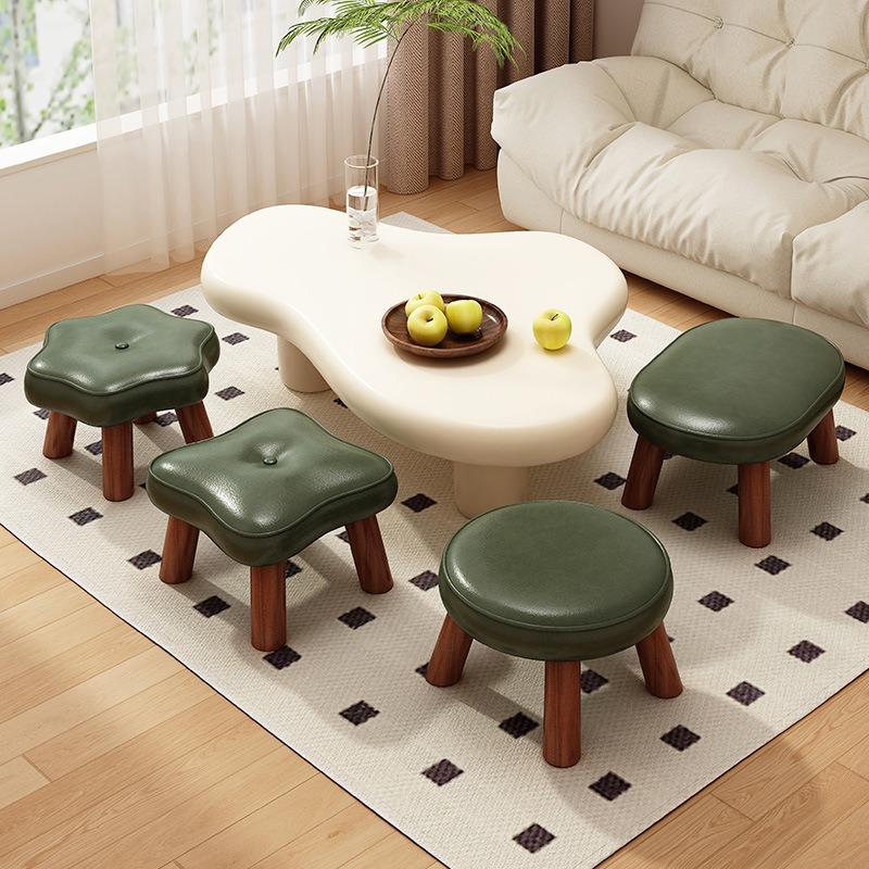 Taburete pequeño taburete bajo doméstico fuerte y duradero sofá taburete de sala de estar creativo para niños pequeño banco de puerta para cambiar zapatos taburete asiento muelle