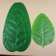 仿真叶片过胶八角叶生菜叶芭蕉叶荷叶水果垫装饰叶子派对餐垫叶子