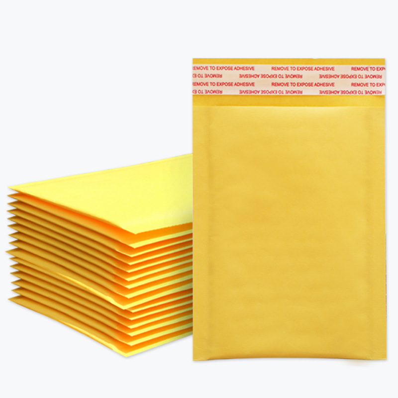 Bolsas de burbujas de papel kraft, bolsas de burbujas amarillas gruesas, bolsas de envío a prueba de golpes, bolsas tipo sobre, bolsas de espuma para embalaje al por mayor
