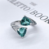 Sophisticated advanced retro ring, small design universal zirconium, high-quality style, European style