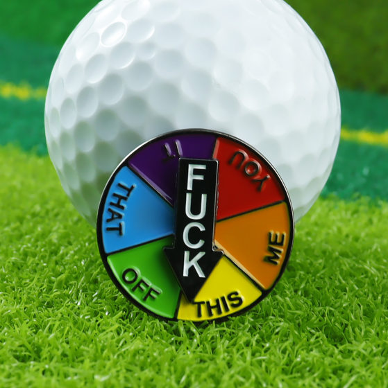 New Golf Gift Accessories Luckys Wheel Ball Label Creative Rotatable Arrow Mark maker Gift