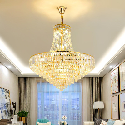 2021 new pattern a living room crystal a chandelier villa hall Lighting Simplicity modern Bedroom lights Restaurant lamps and lanterns