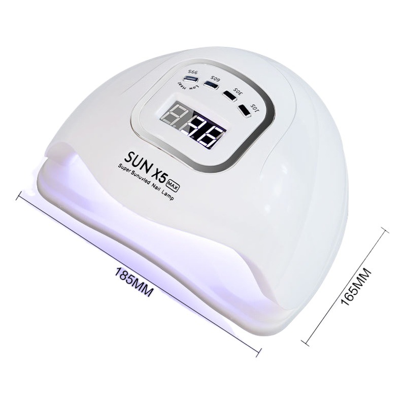 Nueva lámpara de uñas x5max 120W fototerapia máquina de inducción lámpara de hornear secador 45LED esmalte de uñas lámpara de uñas