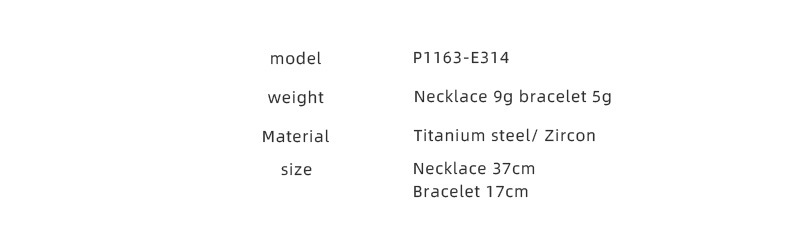 Ethnic Style Geometric Titanium Steel Zircon Bracelets Necklace display picture 2
