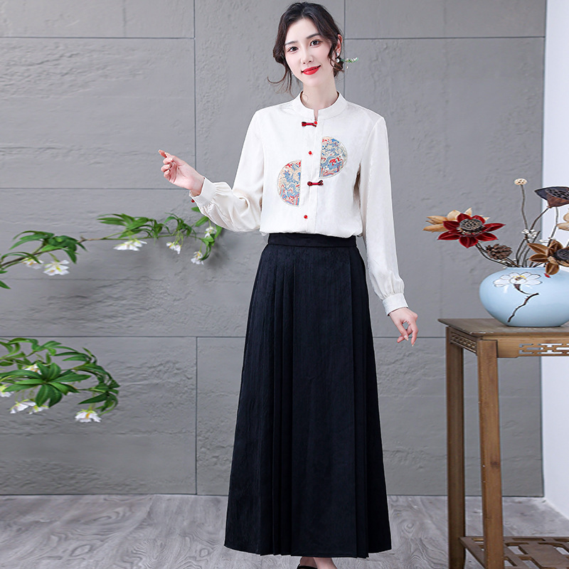 C6955 750K ĐỒ BỘ NỮ SUZTDI DÀI TAY MÙA XUÂN THU ĐÔNG TRUNG NIÊN THỜI TRANG NỮ G02 SẢN PHẨM MỚI