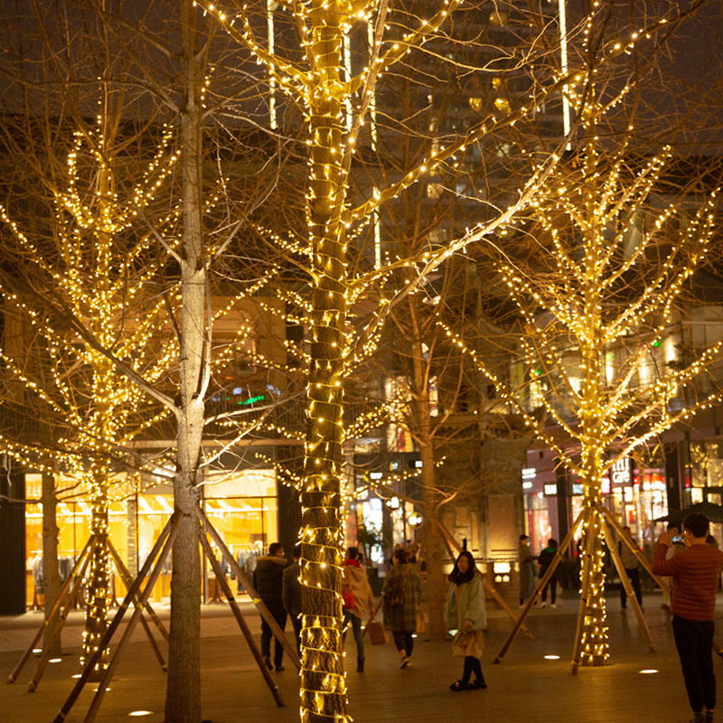 String LED al aire libre resaltado pegamento impermeable decoración de Navidad String Lights Celestial Atmosfera de vacaciones Lights al aire libre