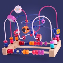 积木串珠绕珠玩具-个月宝宝早教益智力男女孩一岁婴幼儿童