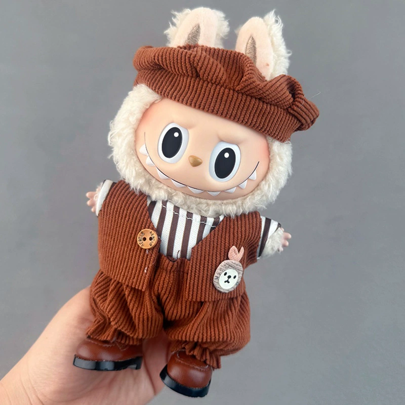 Сначала, второе и третье поколения одежный подвес Labubu, одежда подвес Labubu, надхалюй костюм трендовый