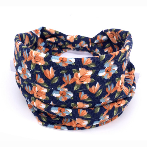 European and American women's summer wide-brimmed headband printed elastic sports yoga headband antiperspirant sweat-absorbent headband headband hair accessories