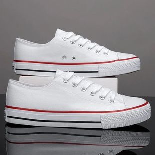 Canvas Shoes Men's Spring & Fall New Korean Style Trendyy Harajuku Retro Men's Casual Shoes Low-Top Versatile Student Sneakers