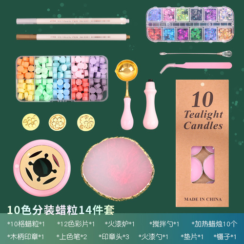 Fire paint stove seal spoon envelope rubber wood fire paint beech wood small melting furnace melting wax spoon fire paint seal raw material