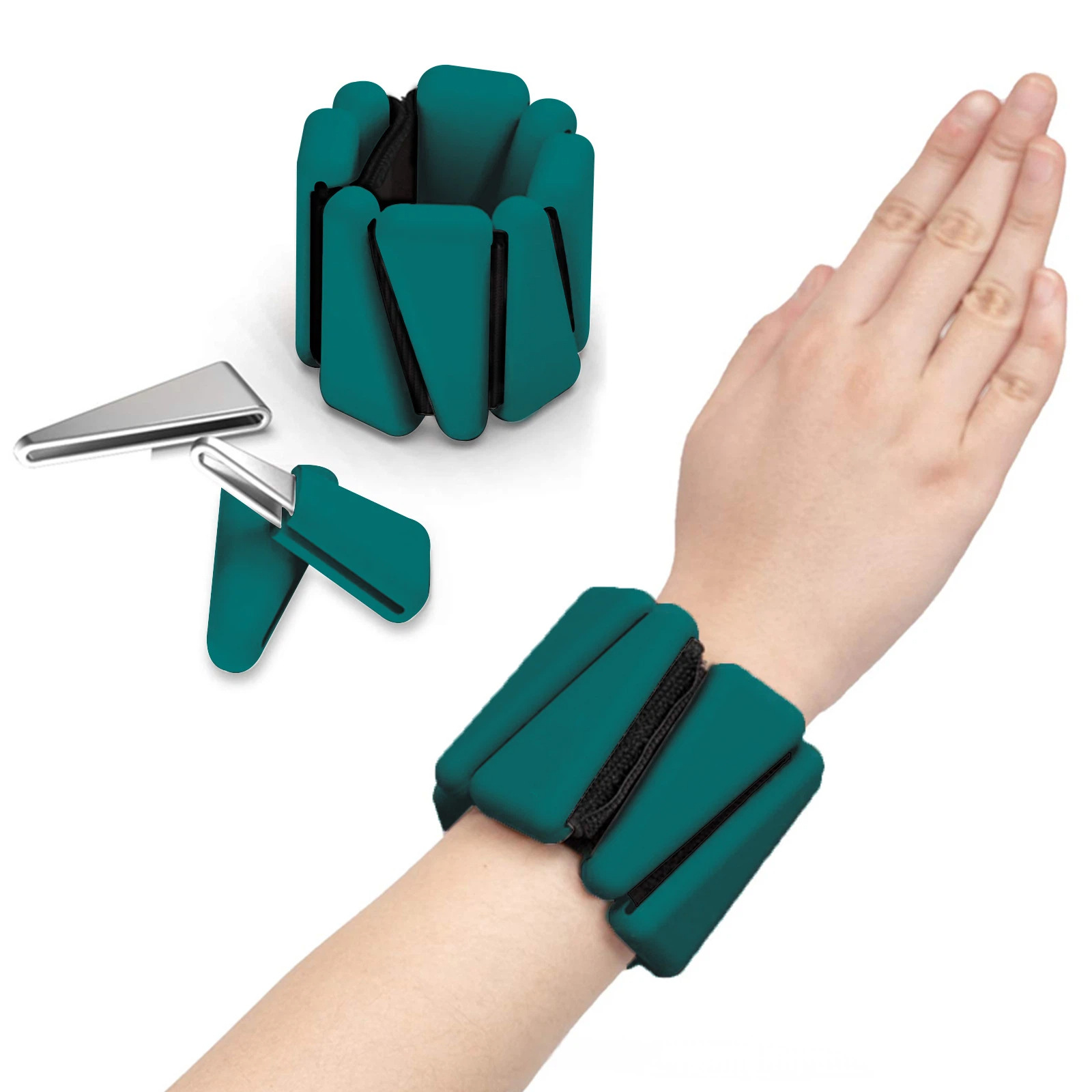 Zhang Li Guan Xiaotong pulsera de peso ajustable de silicona pulsera de muñeca de entrenamiento de fuerza anillo invisible deportivo