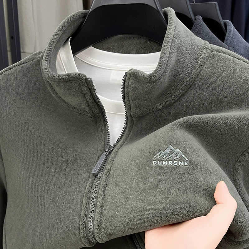 Трансграничная шерстяная куртка мужская теплая 2024 осень-зима новая корейская версия повседневного воротника мужская куртка оптом