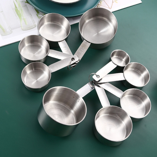 4-Piece Measuring Spoon Set Wholesale from Manufacturer: Creative Instagram-Inspired Kitchen & Baking Supplies – Large-Capacity Stainless Steel Measuring Cups with Precise Measurements