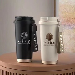プレゼントすずらんカップ316ステンレス保温カップシームレス陶磁器内胆コーヒーカップ手持ち二重真空ロゴ
