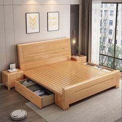 榉木实木床1.8米1.35m经济型1.2m工厂直销1.5米单双人床2米简约床