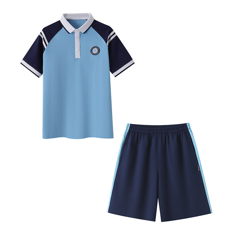 江西省九江市校服中小学生班服幼儿园园服运动服夏季学院风套装