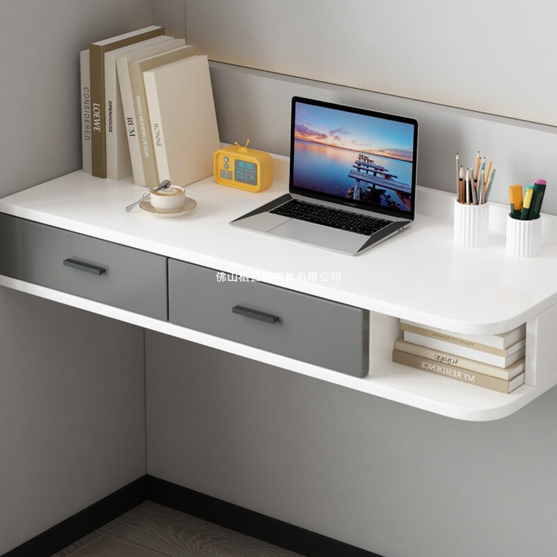 Home-use floating desk, student writing desk, laptop table, bedroom bedside makeup table, dressing table, wall-mounted