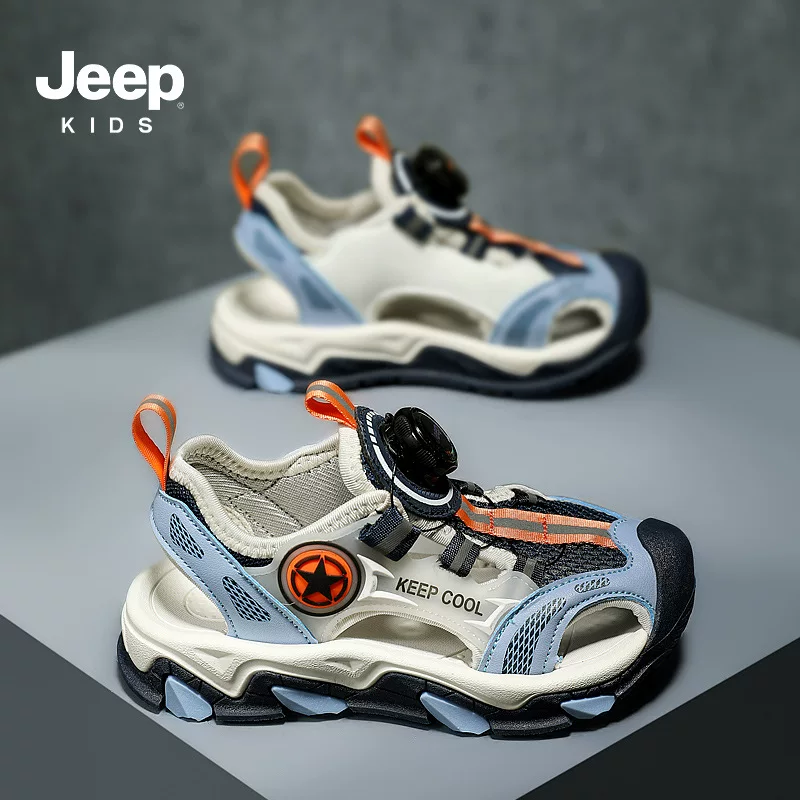 Jeep, удобные детские летние спортивные сандалии для мальчиков, 2025 г.