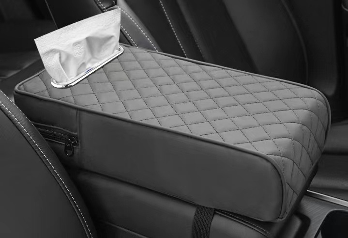 Box Pad Heightening | Universal Armrest box pad - gray