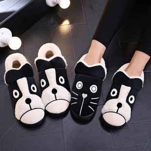 Daddy Pig Adult Slippers Soft Sole Non-Slip Men's Bag Heel Cotton Shoes Warm Cotton Shoes Home Indoor Shoes Couple's Shoes