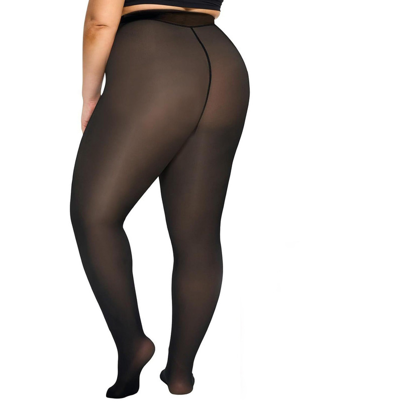 Cross-Border Plus Size Black Translucent Base Layer Leggings Women's Thermal Pantyhose Fake Translucent Thermal Skin Cross-Border Plus Size Black Translucent Base Layer Leggings Women's Thermal Pantyhose Fake Translucent Thermal Skin