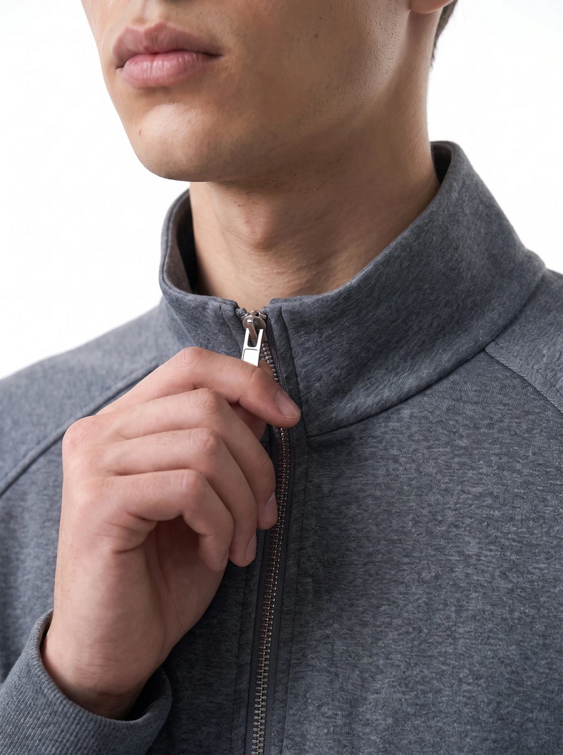 Inflation 320g Zip-Up Stand Collar Sweatshirt