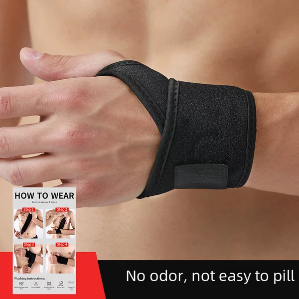 Sports fitness wristband weightlifting help basketball sweat absorption winding pressure adjustable badminton breathable wrist protection