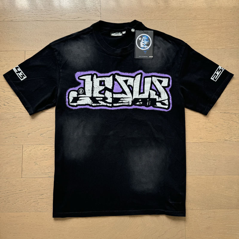 美潮地獄の星insと同じレトロなプリント上着男女のカジュアルなファッション綿の水洗い半袖tシャツ|undefined