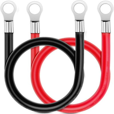 Car battery connecting line bold copper core cable battery connecting line solar accessories wire series line (Power supply, ignition system accessories)