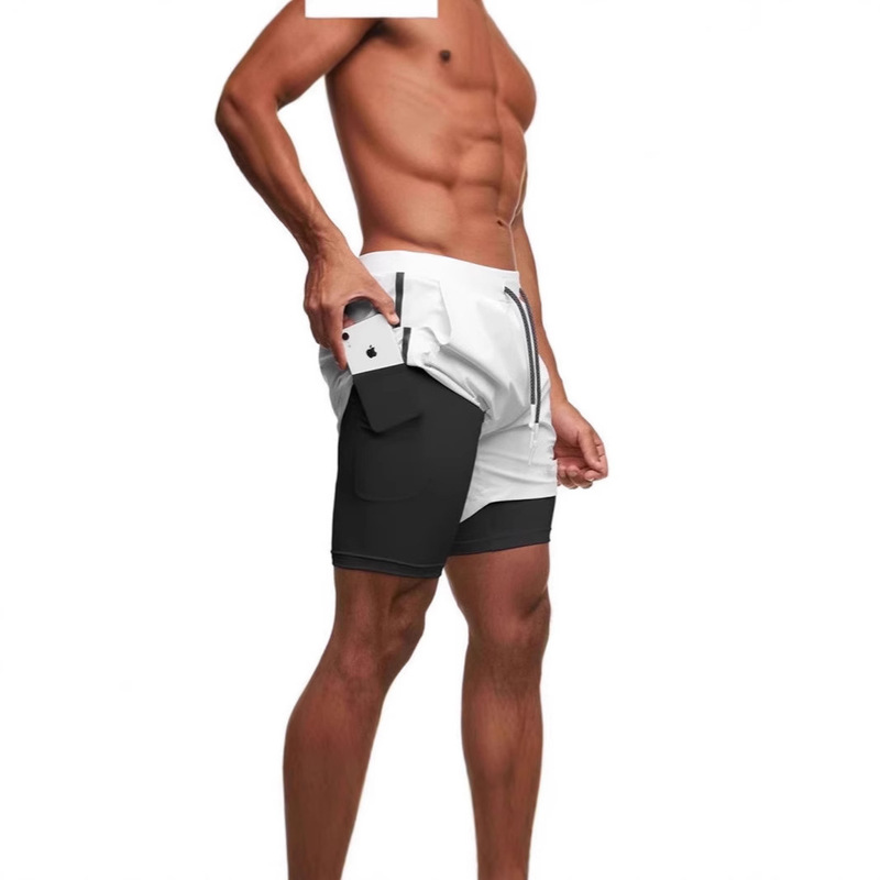 2025 Men's Shorts Quick-drying Casual Shorts Training Jogging Pants Breathable Camouflage Straight Pants Sports Fitness Pants