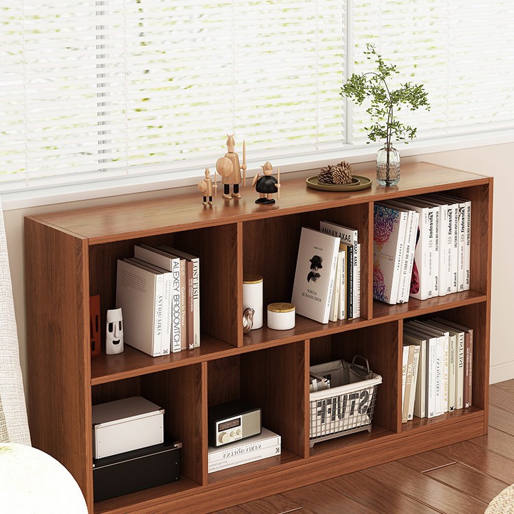 Simple Bookshelf Floor-Standing Storage Rack Living Room Combination Cabinet Home Cabinet Storage Cabinet Bedroom Storage Cabinet Low Cabinet Bookcase