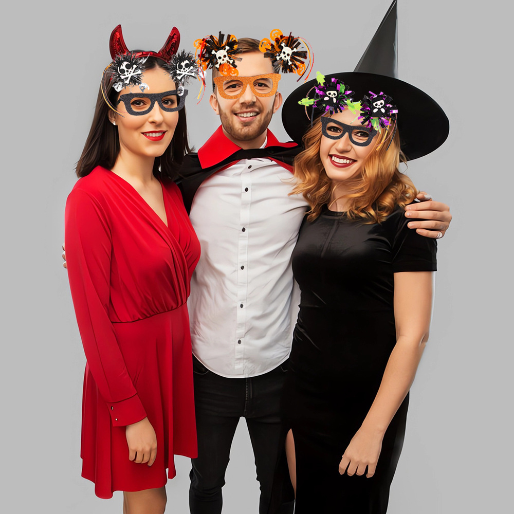 Nuevas gafas de Halloween transfronterizas gafas de bolas de color Bo Bo