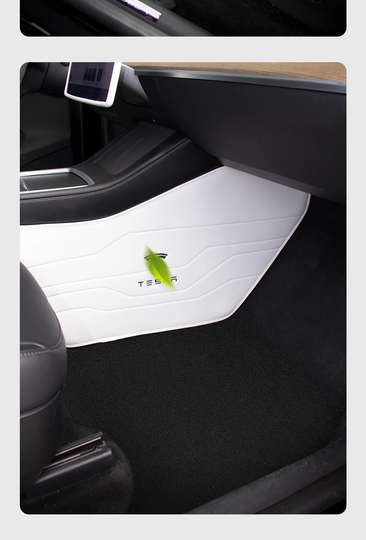 Suitable for Tesla's New Version Model Yl/Y/3 Central Control Anti-Kick Pads on Both Sides, Anti-Dirty Protective Pads, Car Interior