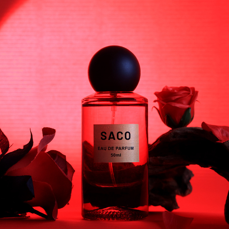 Celebridad en línea transmisión en vivo SACO perfume para la vida Tentación negra fragancia duradera perfume de Mujer 50ml entrega de una pieza