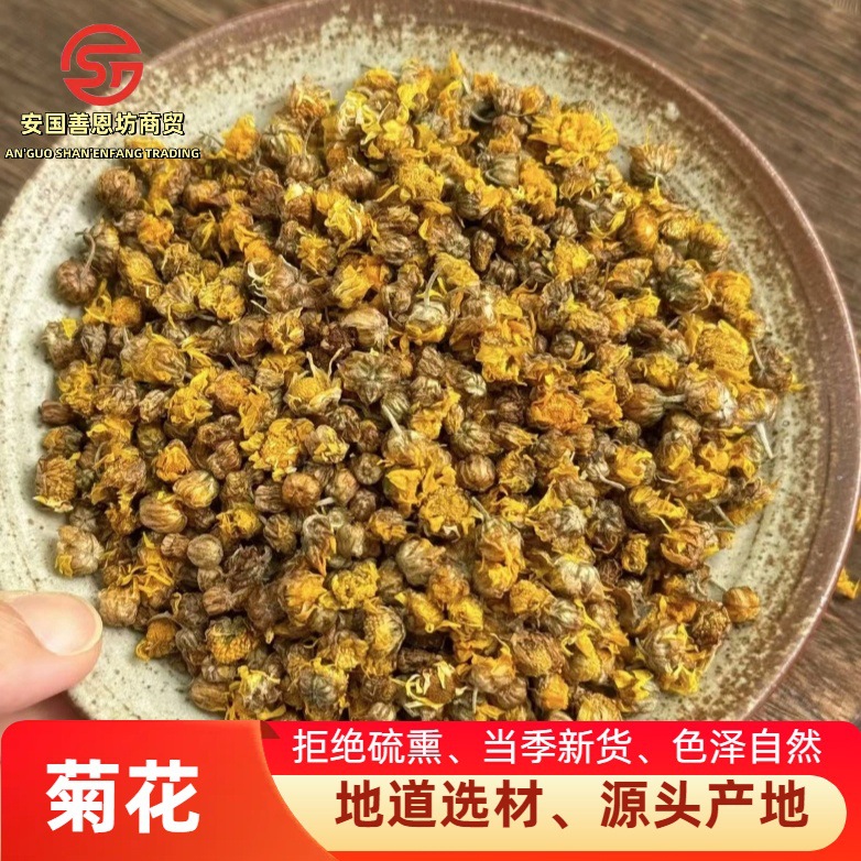 黄菊花菊花茶散装小野菊花花干泡水新货非黄山贡菊500克药食