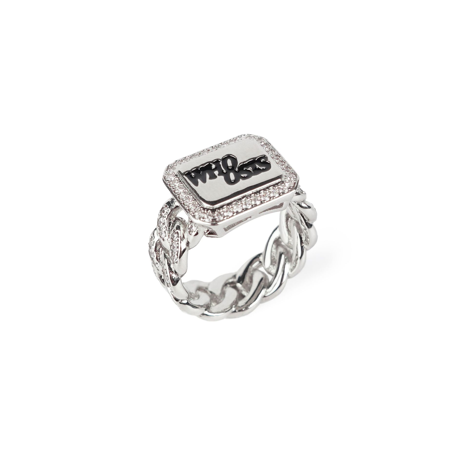 Classic Logo Cuban Chain Ring For Men And Couples Trendy Style_voghion.com