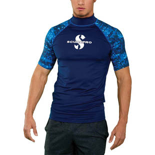 2025Scub Men's New Surfing Suit Short-Sleeved Swimsuit Professional Quick-Drying Sunscreen Jellyfish Suit Hot Spring Split