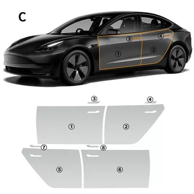 Car paint protective film Rejuvenation Special Invisible Car - package-3-20-23-tesla-3