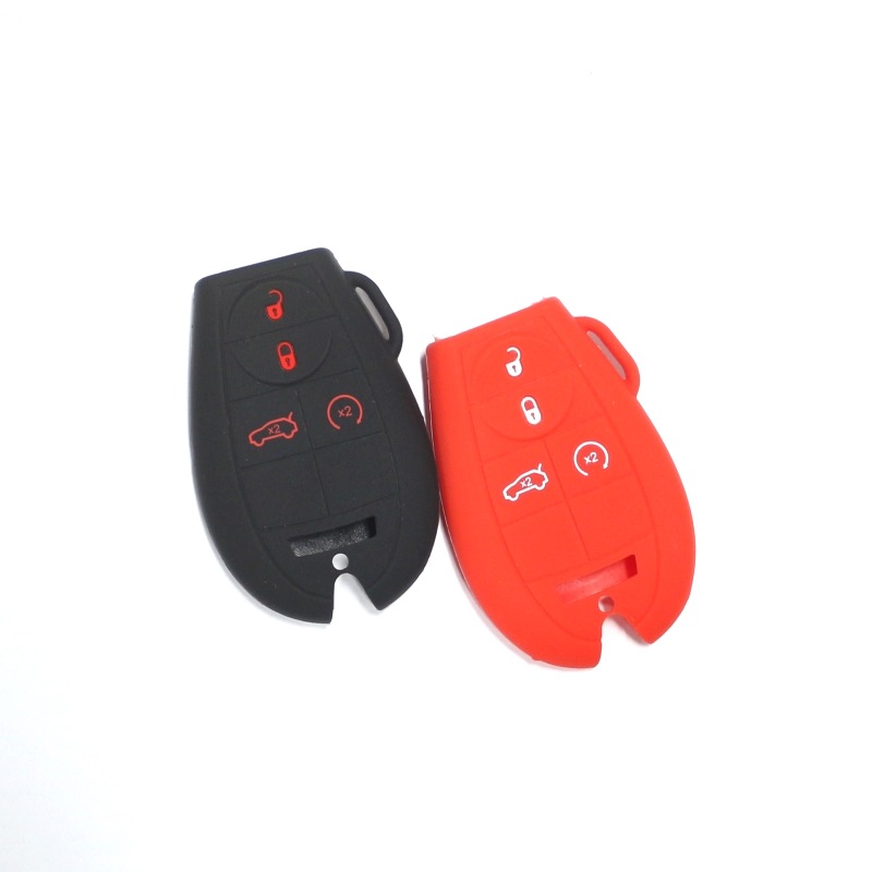 JEEP 4 키 실리콘 세트에 적합 JEEP 원격 제어 키트 다지롱 닷지 쿨웨이 자동차 키 세트