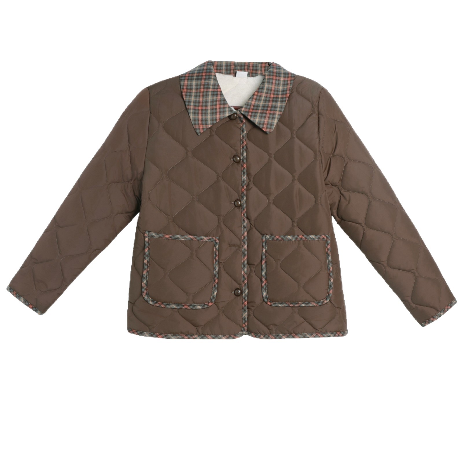 ropa de algodón ligera y delgada para mujeres 2025 invierno nueva chaqueta de algodón con solapa para madres suelta y corta chaqueta de algodón caliente image 5
