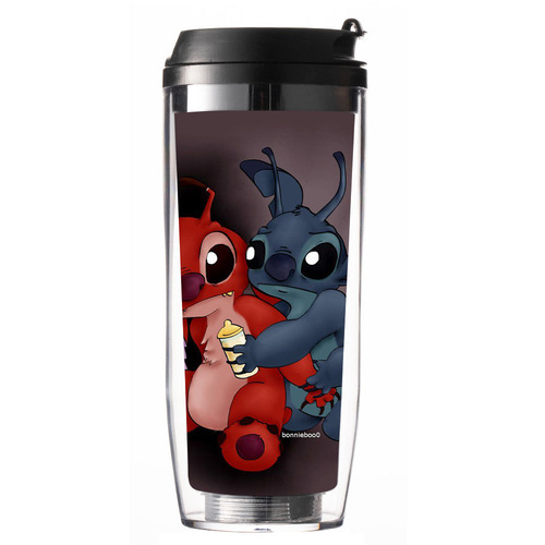 Stitch Cup Amazon New Arrival Cartoon Accessories Cute Plastic Straw Cup Coffee Milk Tea Cup Insulated Cup