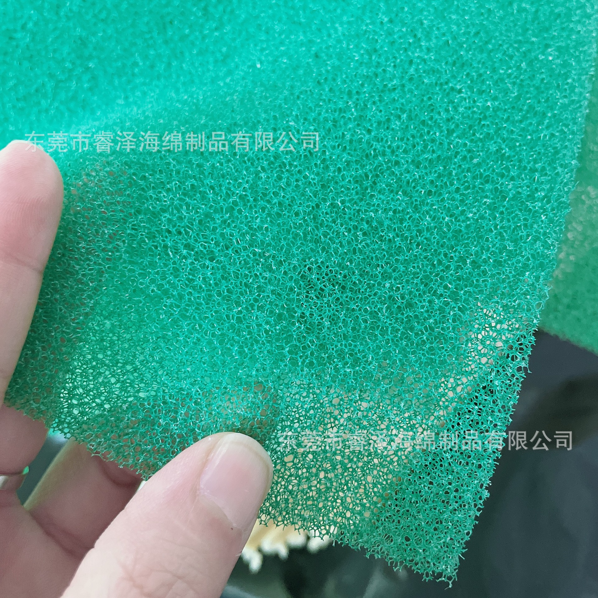 绿色防尘过滤海绵块30PPI爆破防霉吸附海绵片网状粗孔吸尘海绵片