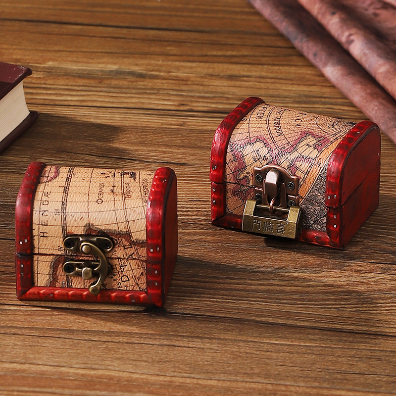 Retro wooden storage box