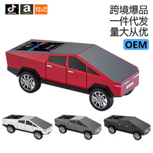 跨境爆品特斯拉车模蓝牙音箱便携式无线高保真彩屏重低音立体声