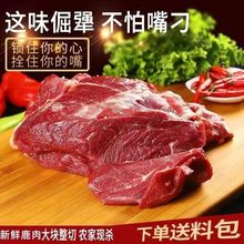 鹿肉吉林梅花鹿梅花鹿腿肉梅花鹿排骨新鲜鹿肉现杀鹿肉鹿腩肉大块